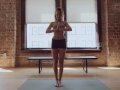 Body shaking orgasm for yoga cutie