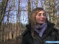PublicAgent Sales lady has sex in a forest