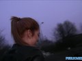PublicAgent Gullible ginger fucked over a car