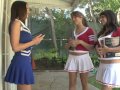 3 schoolgirls engage in hot lesbian action