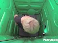 Porta Gloryhole Blonde girl swallows cum 