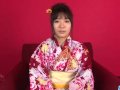 Dazzling casting along kimono girl Chiharu