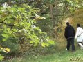 wild anal fuck in the wood