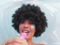 Rollergirl London stuffs her wet pussy with a toy