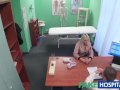 Fake Hospital Blonde patient gives blowjob before being fucked by doctor