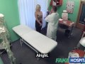 Fake Hospital Blonde patient gives blowjob before being fucked by doctor