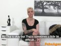 Fake Agent Massive tits short hair babe loves agent cock