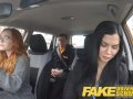 Fake Driving School readhead teen and busty MILF creampie