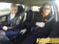 Fake Driving School big tits hairy pussy student squirt and creampie