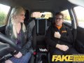 Fake Driving School big tits hairy pussy student squirt and creampie