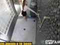 SpyFam Step sister Nina North watched by step brother in the shower