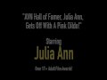 AVN Hall of Famer, Julia Ann, Gets Off With A Pink Dildo!