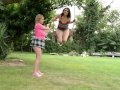 Busty Step Sisters experience outdoor Lesbian Loving