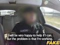 Fake Cop The uniformed policemans cum makes her late