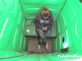 Walmart slut sucks strangers cock in parking lot gloryhole