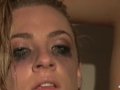 Blonde babe Dahlia Sky teases and masturbates in the shower
