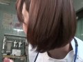 Subtitles CFNM Japanese female doctor handjob
