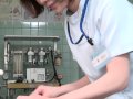 Subtitles CFNM Japanese female doctor handjob