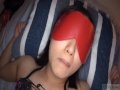 Subtitled AV star Chihiro Sano blindfolded massage