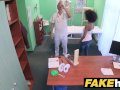 Fake Hospital Doctor gives sexy ebony Brazilian student a hard fucking