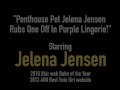 Penthouse Pet Jelena Jensen Rubs One Off In Purple Lingerie!