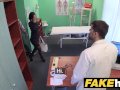 Fake Hospital Czech doctor cums over horny cheating wifes tight pussy