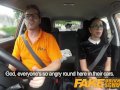 Fake Driving School - Sexy Spanish Learner sucks Big Cock for lessons