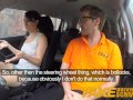 Fake Driving School Messy creampie climax for sexy cheating learner