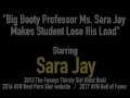 Big Booty Professor Ms. Sara Jay Makes Student Lose His Load