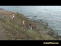 nordic teen threesome sex in public