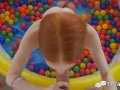 Tiny4k Small breasted ginger Dolly Little fucked after ball pit fun