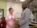 Waitress Elektra Rose Gangbanged By Black Customers