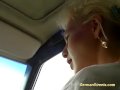 germa milf picked up for car sex