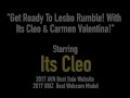 Lesbian Wrestling Showdown With Carmen Valentina & Its Cleo!