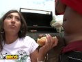 BANGBROS - Grill Master Shorty Mac Serves Alexis Breeze Some Meat