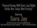 Round Rump Milf Sara Jay Dildo Drills Her Juicy Wet Pussy!