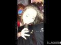 BLACKEDRAW Big titty white girl gets double teamed by BBCs