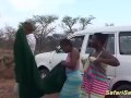 wild outdoor african fuck party