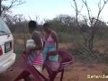 wild outdoor african fuck party