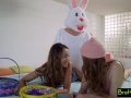 Easter Egg Hunt Gets Bunny Fucked By Hot BFF And StepSis! S4:E10