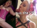 Inked subslut dominated and fed with master Pascals cum