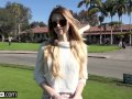 Nadya Nabakova puts her pussy on display at the golf course