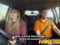 Fake Driving School 34F Boobs Bouncing in driving lesson