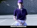 DaughterSwap - Horny Tennis Girls Ride Stepdads Cock