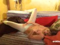 Linet Rubs that Hot Pussy Through Hole in Stockings -ersties