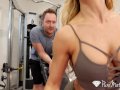 PUREMATURE Sexual training gym fuck with MILF