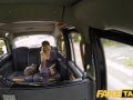 Busty blonde MILF Amber Jayne sucks and fucks big taxi cock