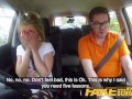 Fake Driving School Blonde busty Polish tight pussy fucked after lesson