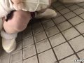 Sae sucking off a dude in the men's restroom like a whore