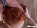 CASTINGCOUCH-X Petite red head takes a mouthful